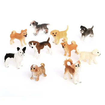 Реалистични симулационни модели на животни от Различни модели мини кученца от Движещите се модели на кукли Колекция от детски играчки, Детски подаръци