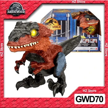 Jurassic World Dominion Uncaged Ultimate Пирораптор Динозавър Интерактивна Играчка Движение, Звук, Играчки за Деца, Подарък за Нова Година GWD70