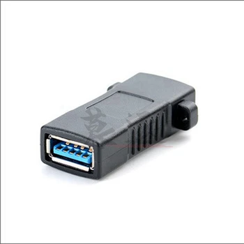 USB 3.0 Жена до Женския Удлинителю удължителен кабел Интерфейсен Адаптер с конектор За Закрепване на панел