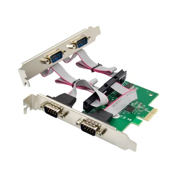 PCIE ASIX 99100 Чип 4S и 4-портов com RS232 DB9 Карта на серийния порт Карта PCI Express контролер 4 порта rs-232 към адаптер pci-e