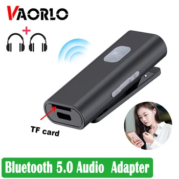 VAORLO SR11 Bluetooth 5,0 Аудиоприемник Преносим Безжичен Адаптер 3.5 mm AUX Жак Подкрепа TF Карти С Микрофон За Слушалки, Високоговорител