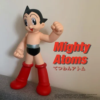 40 см ASTRO BOY Аниме Kawaii Кукла Силен Атом Фигурка Модел Astroboy За Момичета Детски Играчки за Събиране на Подаръци Фигурка