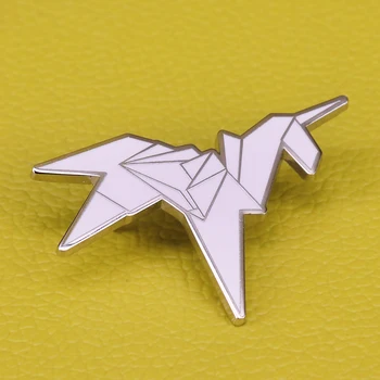 Управлението на лезвию оригами еднорог брошка на абстрактното изкуство на иконата сладки фенове на кино игли еднорог кон подарък