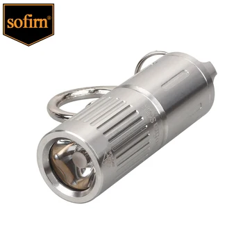Sofirn Нов SC01 Мини Led Фенерче 10180 Акумулаторна Ключодържател 330lm 2 Режима на SST20 95 CRI от Неръждаема Стомана