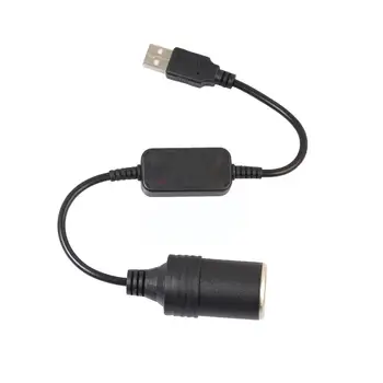 USB От 5 До 12 В Автомобил Запалката захранващ Адаптер Изход Кабел Конвертор Кабел Аксесоари Авто Интериор Мощност K1C3