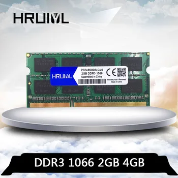 HRUIYL DDR3 4 GB 2 GB на 1066 Mhz fsb 1066 Mhz PC3 8500S 2G 4G SO-DIMM Memoria Лаптоп Оперативна памет 204 Пин 1,5 В Паметта на лаптоп