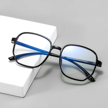 Голямата Дограма Анти-синя Светлина Очила за Късогледство Диоптъра 0 -0,5 -1,0 1,5 2,0 2,5 3,0 3,5 4,0- 6,0 ретро Класически Очила за Късогледство