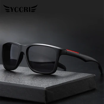 2020 Улични Поляризирани Слънчеви Очила Мъжки UV400 Правоъгълни Ультралегкие Слънчеви очила Ретро Спортни Очила За Шофиране Риболов За Мъже