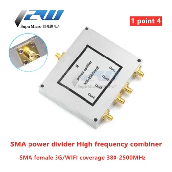 Газа мощност SMA едно точка четири 380-2500 Mhz висока честота на четири сплитер хранене 3G/WIFI покритие