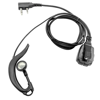 голям PTT Тип G слушалки преносима радиостанция слушалка Слушалка микрофон за baofeng BF-T3, BF-888S, BF-F8HP, BF-F9, BF-F9 V2 +
