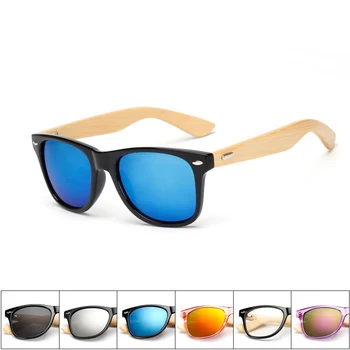 2021 НОВИ Ретро Слънчеви Очила Мъже, Жени Пътуване Спорт Мода на Марката Дизайн Бамбук в Дървена Дограма за Слънчеви Очила с UV400