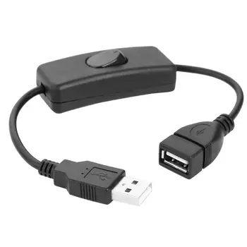 Бутон за Включване/изключване на Щепсела на захранващия Кабел dc Конектор USB-изход За адаптер Ивица Светлина USB За led Щепсела O5O0