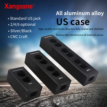 Xangsane hifi сила филтър корпус от алуминиева сплав САЩ, изход за захранване 2/4/6 допълнителна изход черно/сребристо