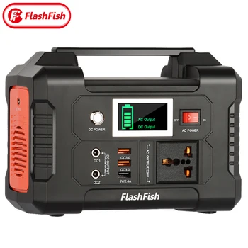 Електростанция Flashfish 220 230 vac 200 W Преносим Слънчев Генератор 151 Wh капацитета на 40 800 mah Авариен Резервен Източник на Захранване Къмпинг Открит