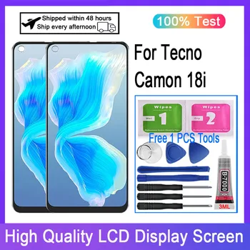 Оригиналът е За Tecno Camon 18i CG6 LCD Сензорен Дисплей Дигитайзер, Подмяна на