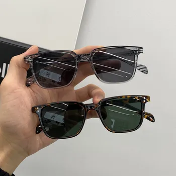 Нова Малка Кутия за Слънчеви Очила Дамски Модни Ретро Корейски Мъже С Кръгли лица Окото Червени Обикновена Тънки Очила UV400 Очила Oculos De Sol