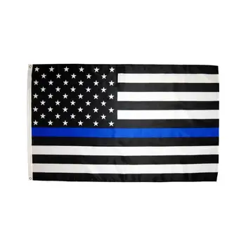 3 на 5 метра полиестер Съединените Щати са първата реакция на полицията паметник на тънка синя линия флаг