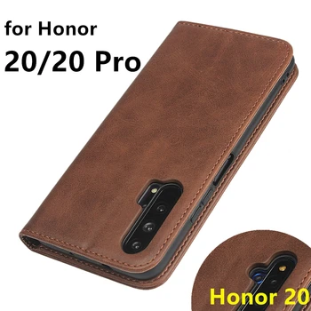 Кожен калъф Huawei Honor 20 Флип калъф държач за карти, Кобур, Калъф с магнитно притегателен, Калъф Huawei Honor 20 Pro Honor20