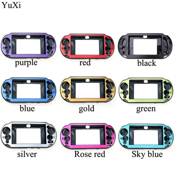 YuXi 9 Цвята Алуминиева Кожен Калъф за Sony PlayStation и PS Vita 2000 PSV PCH-20 Контролер