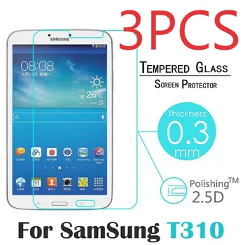 3 бр. Закалено стъкло За Samsung Galaxy Tab 3 T310 T311 T315 8 