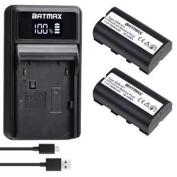 2 елемента 2600 mah GEB211 GEB212 Батерия за ATX1200 RX1200 GPS1200 GRX1200 GPS + Led USB Зарядно Устройство