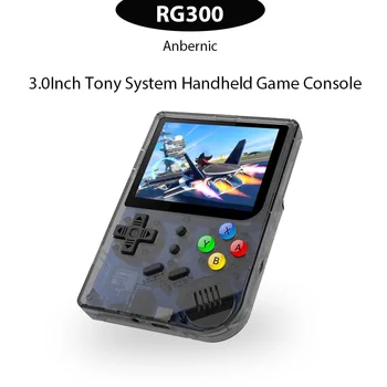 Anbernic RG300 Тони System 64G Ретро Преносима Игрова Конзола 3.0-Инчов Стъклен Закалени Екран на 5000 Игри Вградени Конзоли за Игри