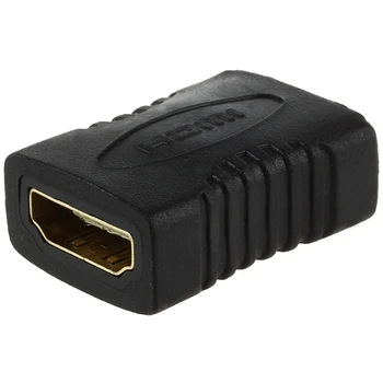 Конектор за HDMI адаптер F / F, за HDTV кабел-адаптер 1,5 x 0,78 x 0,39 инча с две 19-контактни гнездовыми HDMI