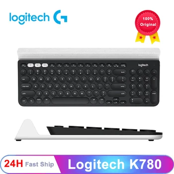 Logitech K780 Съвместима Безжична Клавиатура Двухрежимный Преминете Активатор Мулти Клавиатура за PC Компютър Таблет Телефон