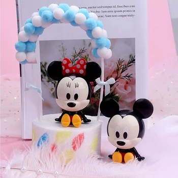 Disney Мики И Мини Маус Украса За Торта Сладък Украса В Цилиндър За Торта Детски Душ Рожден Ден Украси Торта За Доставка За Подарък