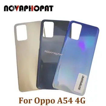 Novaphopat За Oppo A54 4G CPH2239 Задния Капак на Отделението за батерията Задната Врата Корпус Делото Седалките