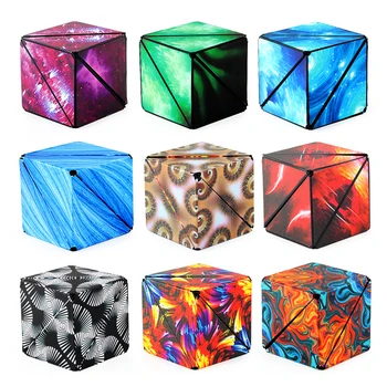 Кутия за промяна на формата -патентован кубче-непоседа с 36 редкоземельными магнити 3D Magic Cube Играчка-непоседа се превръща в повече от 70 форми