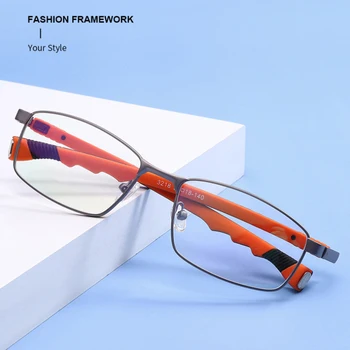 Handoer Синя Светлина Блокер Очила, Оптични Рамки Предписани очила Очила С UV400 Антирефлексно Покритие Прахоустойчив Пълен Ръб