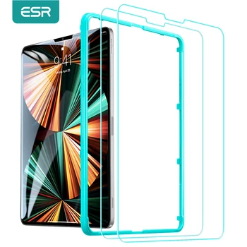 Съпротивление esr 2/1 бр. за iPad Pro 11/12,9 инча 2021/2020/2018 Стъклена Защитно фолио за екрана на HD Прозрачно Закалено стъкло за iPad Pro 12 9 Стъкло