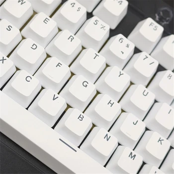 Капачки За Ключове Механична Клавиатура 104 С Двойна Подсветка, Прозрачни Капачки За Комбинации ABS, Испански Преносим Комплект За Ключове MX