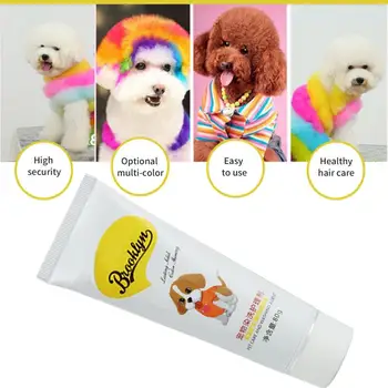 Новият 80 г Любимец Куче, Котки, Животни Косата Блестяща Оцветяване на Бои за Оцветяване Пигмент Представител на Доставка Оцветяване на Косата Безопасни Аксесоари За Кучета