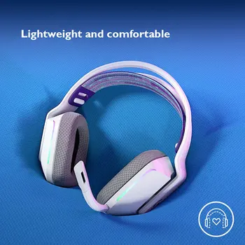 Logitech G733 LIGHTSPEED Безжична Детска Слушалки RGB RGB DTS X2.0 на 7.1 Съраунд Звук Ультралегкие Слушалки За компютърните Геймъри
