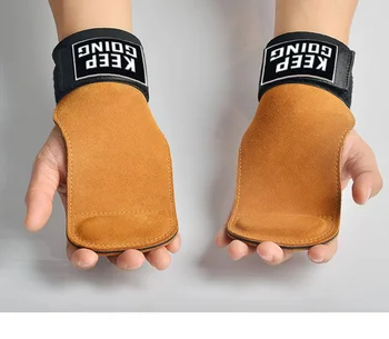 Професионални Спортни Ръкавици От Телешка Кожа, Подтягивающие Гимнастически Ръкавици За Кроссфита, Мини Тайна С Колан, Естествена Поддръжка За Накладки За Защита На Палми