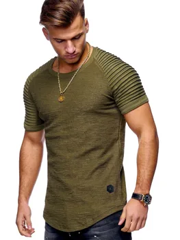 3655 - годишната мъжка тениска с къс ръкав, мъжки лятна памучен тениска, за мъже тенденция тънка долна дрехи с къс ръкав, мъжки