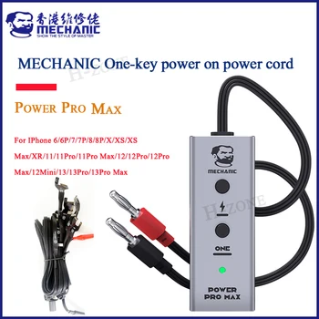 MECHANIC Power pro Max одноключевой за зареждане захранващ кабел с бутон за iPhone 6 7 8x11 12 13 Pro max Мобилен Тест на захранващия Кабел TYPE-C