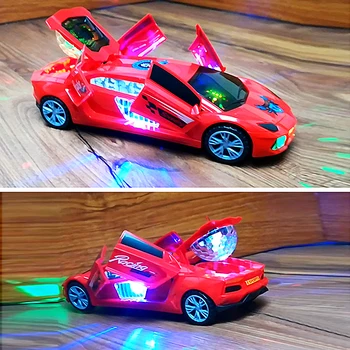2в1 Електрически Играчки Модели Автомобили Електрически Универсален Деформационный Автомобил 3D Светлина Детски Подарък Горещи Играчки