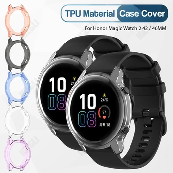 TPU Калъф Huawei Honor Magic Watch 2 42 мм и 46 мм, Умни часовници Броня Рамка Ультратонкая Защитна Силиконова Обвивка за Magic 2