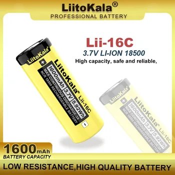 LiitoKala Lii-16C 18500 1600 mah 3,7 На Акумулаторна Батерия Recarregavel Литиево-йонна Батерия За Led Фенерче