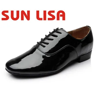 SUN LISA Мъжки мъжки модерни обувки за латино Салса и Танго салса Международен стандарт за спортните танци