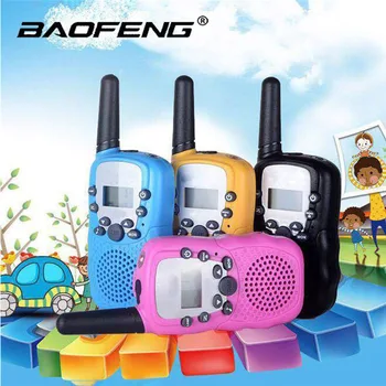 2 елемента Baofeng Детска Преносима Радиостанция Mini BFT3 Преносимо Радио за Деца Уоки-токита Двустранно Радио