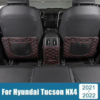 Кожен столче за Кола, Сгъване, Подлакътник, Кутия, Защитен Калъф, Детски Противоударные Стелки, Аксесоари За Hyundai Tucson NX4 2021 2022 2023