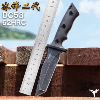 2019 тактически Ножове За Оцеляване DC53 Стоманени Ловни Туристически Нож с висока твърдост военен Директен нож Kydex Обвивка