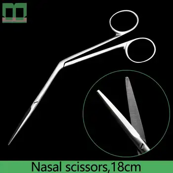 Носните ножици с остър ръб на 18 см хирургичен оперативен инструмент хирургически ножици за ринопластика