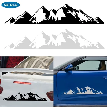 AQTQAQ 1 бр. Планински стикер Стикер за автомобил или лаптоп Винил Планински Външни етикети стикери