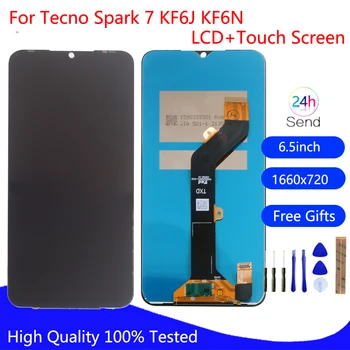 Оригинален За Tecno Spark 7 Дисплей KF6J KF6N LCD дисплей с Сензорен екран Дигитайзер За Tecno Spark 7 KF6M LCD дисплей в Събирането на