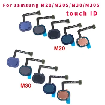 Отнася се за Samsung M30 M305F M20 M205F сензор за пръстови отпечатъци скенер touch ID свързване на дънната платка бутон home линия